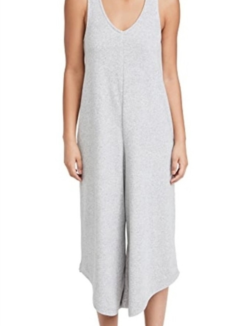0380 Z Supply jumpsuit features a casual French terry fabric